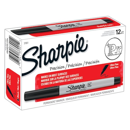 Sharpie Ultra Fine Point Permanent Marker, Blue, 12PK 37001